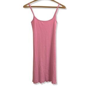 Abound by Nordstrom NWT Pink Ribbed Spaghetti Strap Dress